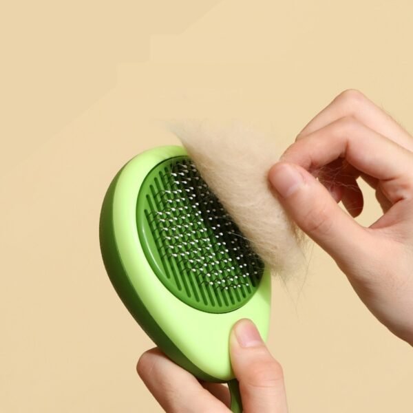 One-Button Self-Cleaning Cat Grooming Brush - Image 4