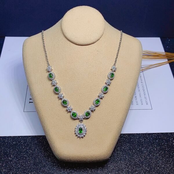 Natural Diopside Necklace Female Pendant S925 Pure - Image 3