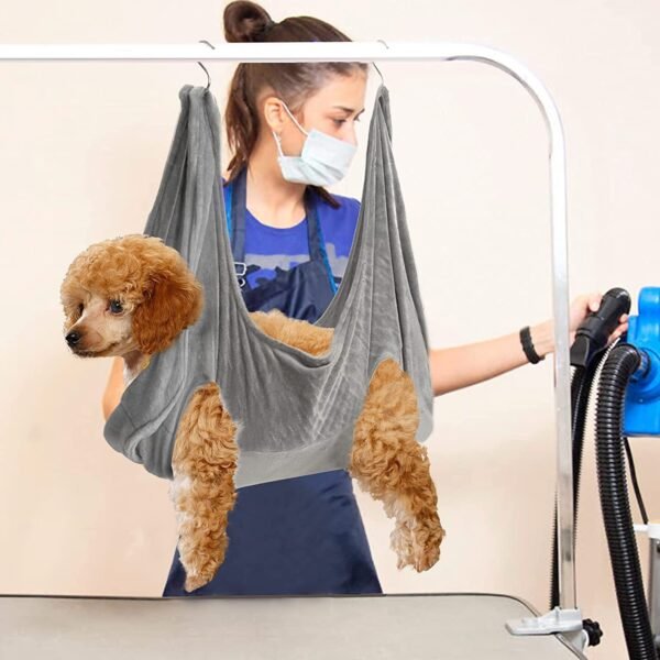 Breathable Dog & Cat Grooming Hammock Restraint Bag - Image 3