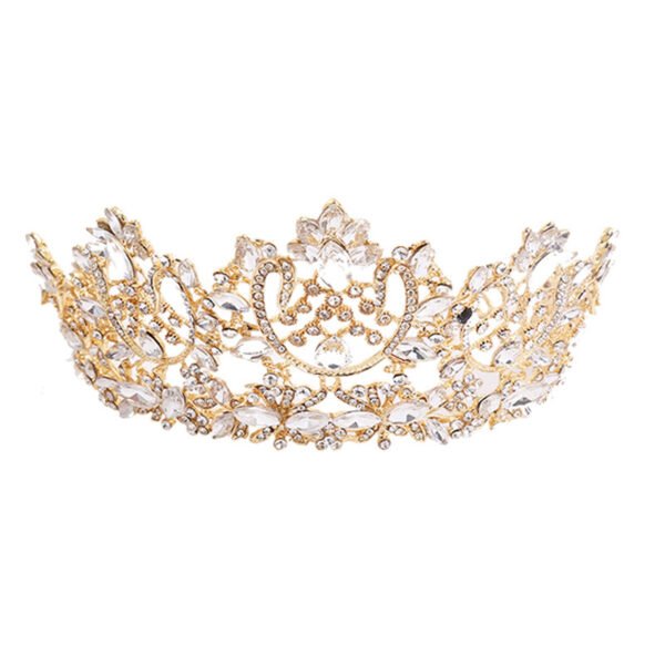 Flower Horse Eye Atmospheric Bride Crown Photography Birthday Show Tiara - Image 3