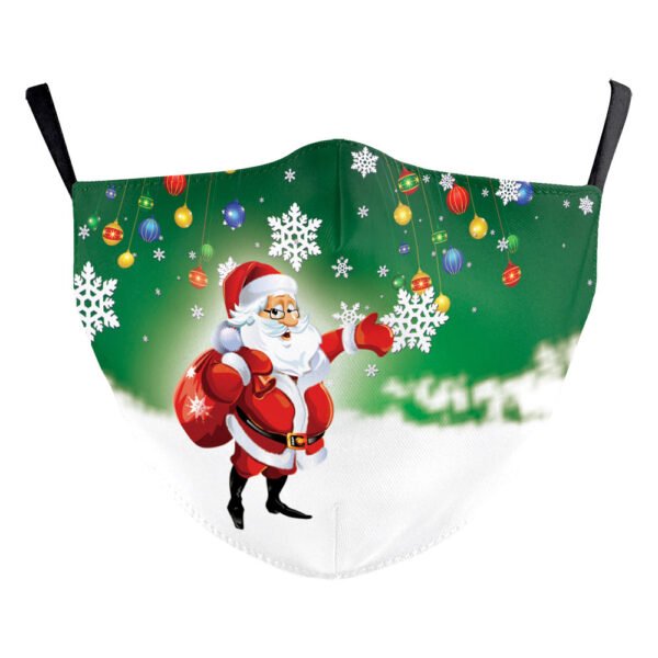 Christmas Digital Printing Double-layer Dust Mask - Image 5