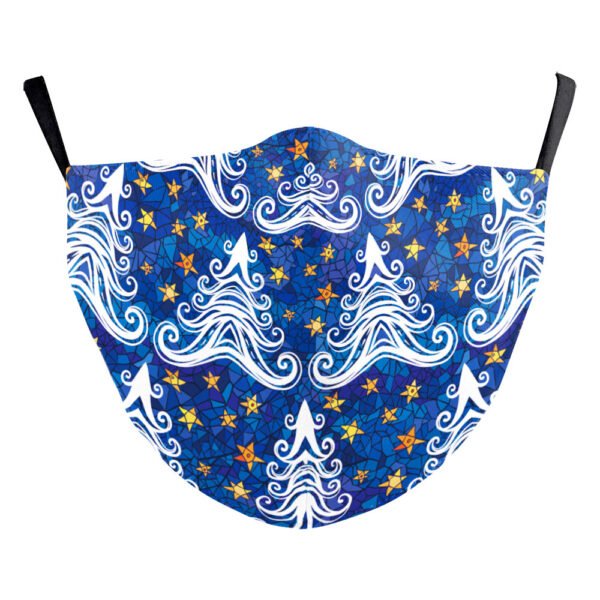 Christmas Snowflake Digital Printing Double-layer Dust Mask - Image 5