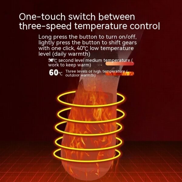 Warm Long Thick Electric Heating Socks - Image 3