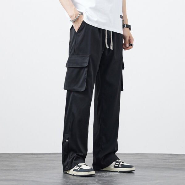 American Plus Size Loose Casual Straight-leg Overalls - Image 4