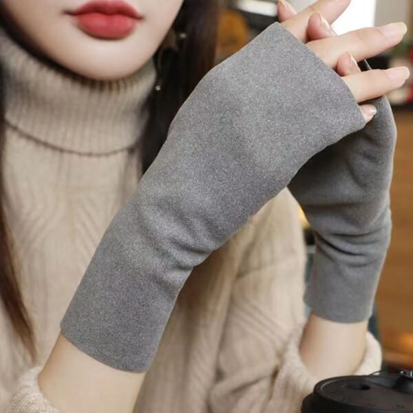 Thermal Gloves Women's Self-heating Dralon Fingerless Gloves - Image 2