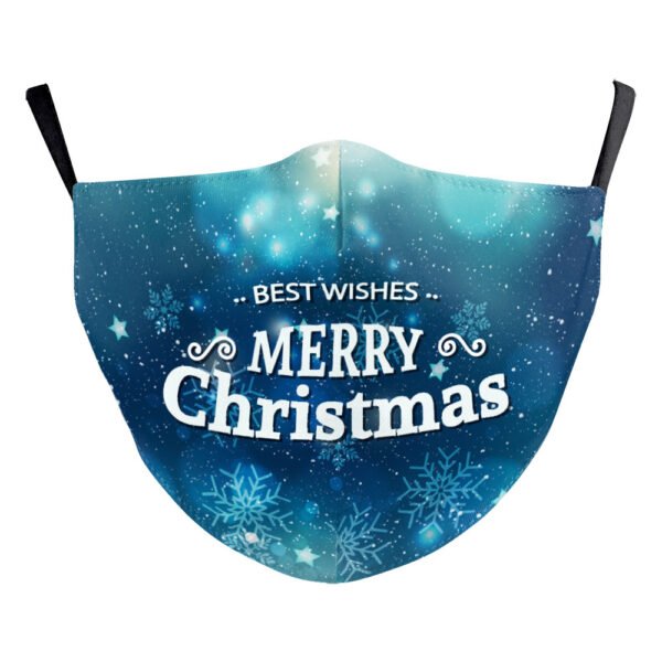 Christmas Snowflake Digital Printing Double-layer Dust Mask - Image 6