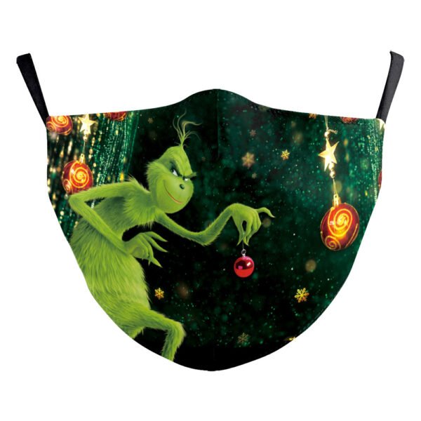Christmas Funny Digital Printing Double-layer Dust Mask - Image 8