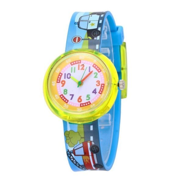Children's Silicone Cartoon Transparent Cute Fashion Watch - Image 7
