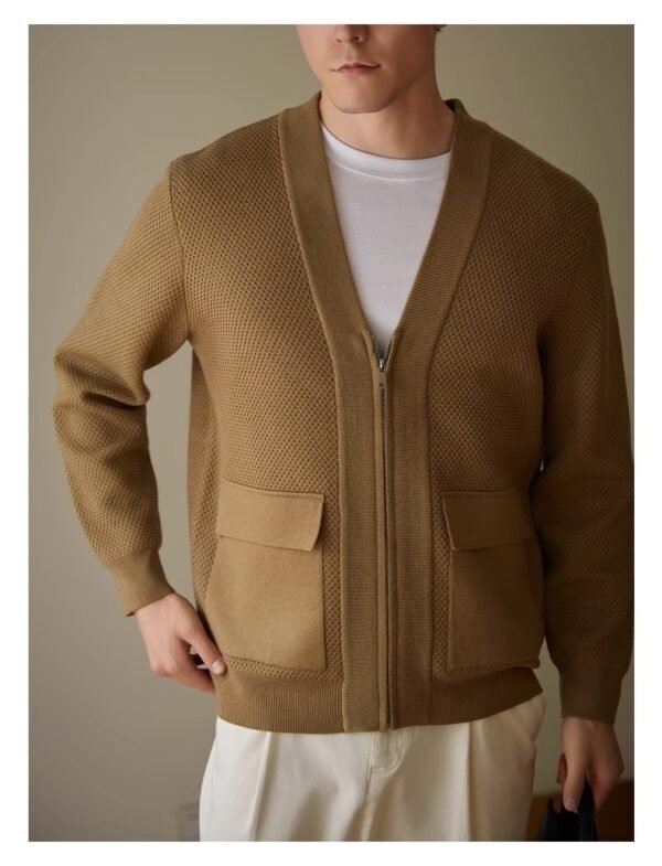 High-grade V-neck Knitted Sweater Cardigan Coat - Image 5