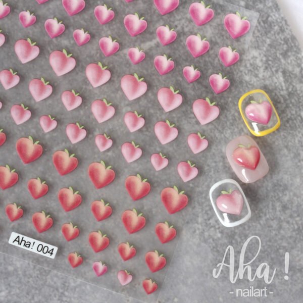 Nail Sticker Cherry Peach Summer Energic Girl Lemon Cream Orange Fruit Fingernail Decoration Stickers - Image 3