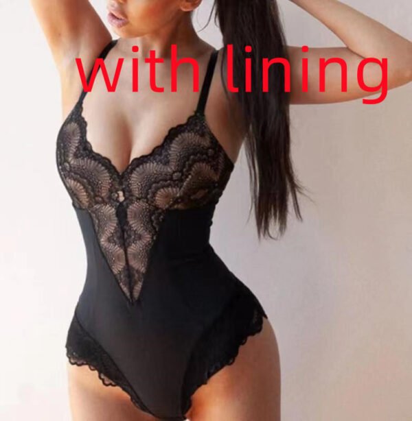 Lace Lace Stitching  Bodysuit Erotic Lingerie Women - Image 2