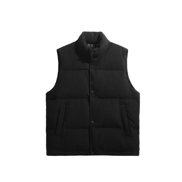 Coarse Pit Sweater Knitted Down Vest 90 White Duck Vest Coat - Image 4