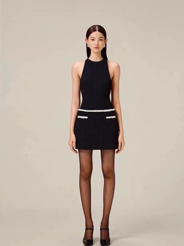 Advanced Sense Cape Suit Graceful Bow Inverness Slim-fit Sleeveless Dress - Image 8