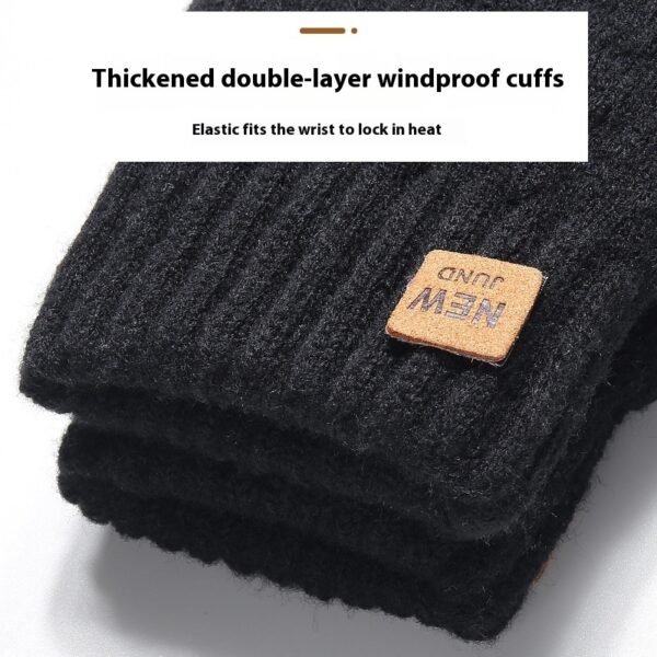 Winter Women's Double Layer Fleece-lined Thickened Cold Protection Warm Cycling - Image 4