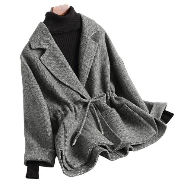 Short Woolen Coat Double-sided Wool Overcoat - Image 5