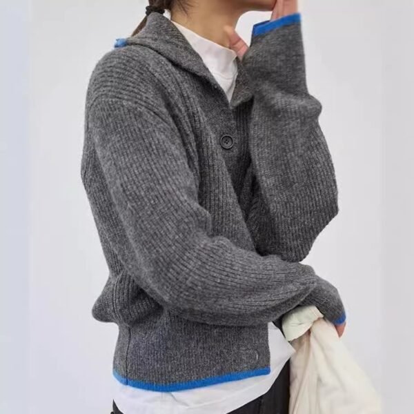Turtleneck Sweater Coat Female Loose Temperament Casual Sweater - Image 3