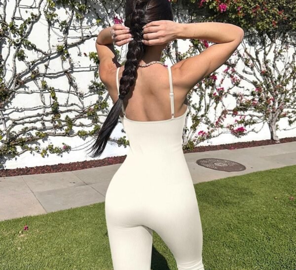 Threaded Suspender Wide Leg Pants - Image 2