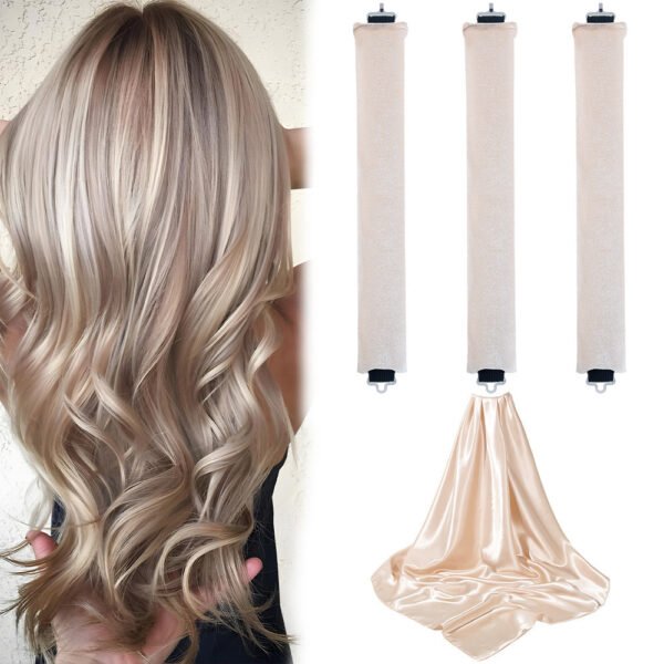 Bold No Heat Hair Curler Lazy Sleeping Big Wave Hair Curler Silk Scarf Suit - Image 8