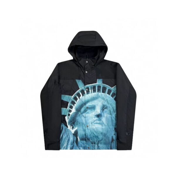 Stitching Nylon Stand Collar Shell Jacket Waterproof Windproof Jacket - Image 5
