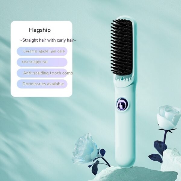 Wireless Straight Comb Anion Does Not Hurt Hair Portable Hair Curler And Straightener Dual-use - Image 7