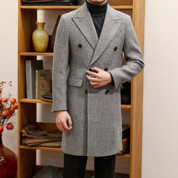 Italian Autumn And Winter Bar MACN Warm Wool Overcoat - Image 5
