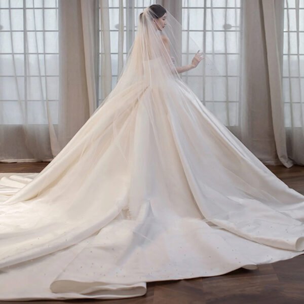 Temperament Princess Style French Satin Tail - Image 5