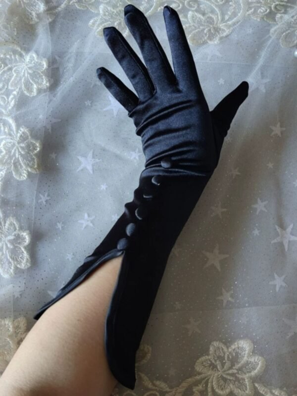 Studio Photographer's Wedding Dress Satin Gloves - Image 3