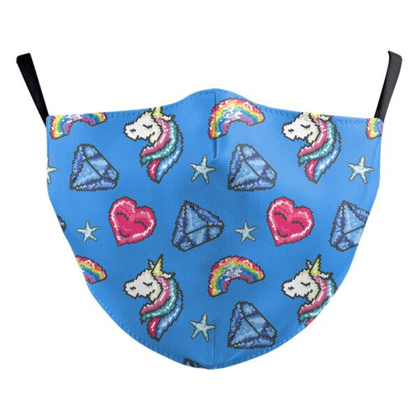 Christmas Single Corner Print Double Layer Dust Mask - Image 4