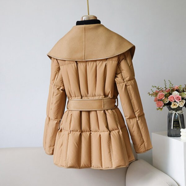 Reversible Cashmere & White Duck Down Coat - Image 2
