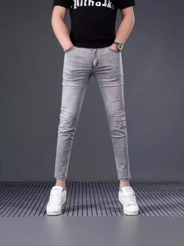 Stretch Slim Fit Elastic Ankle-length Pants Skinny Pants Spring And Summer Jeans - Image 5