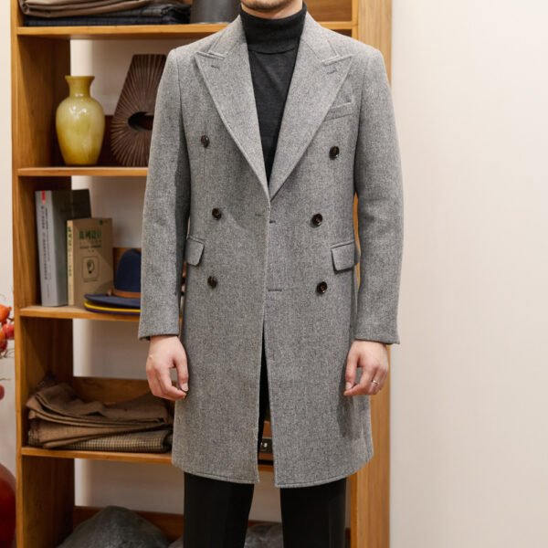 Italian Autumn And Winter Bar MACN Warm Wool Overcoat - Image 3