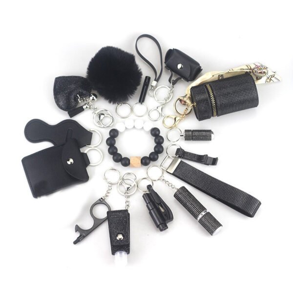 Diving Fabric Self-defense Alarm Keychain - Image 7
