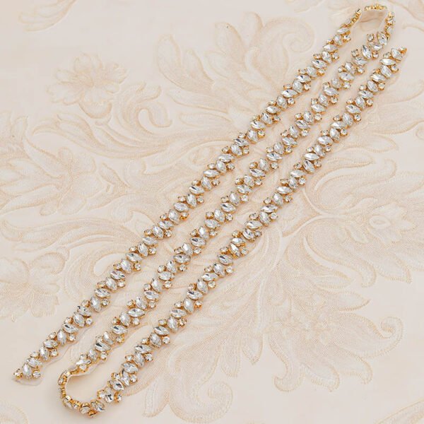 Rhinestone Applique Wedding Dress Waist Jewelry - Image 2