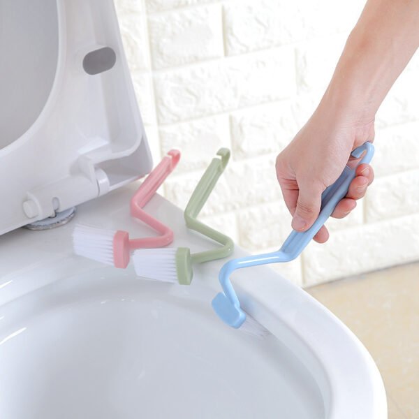 Toilet V-shaped Plastic Side Bending Brush - Image 3