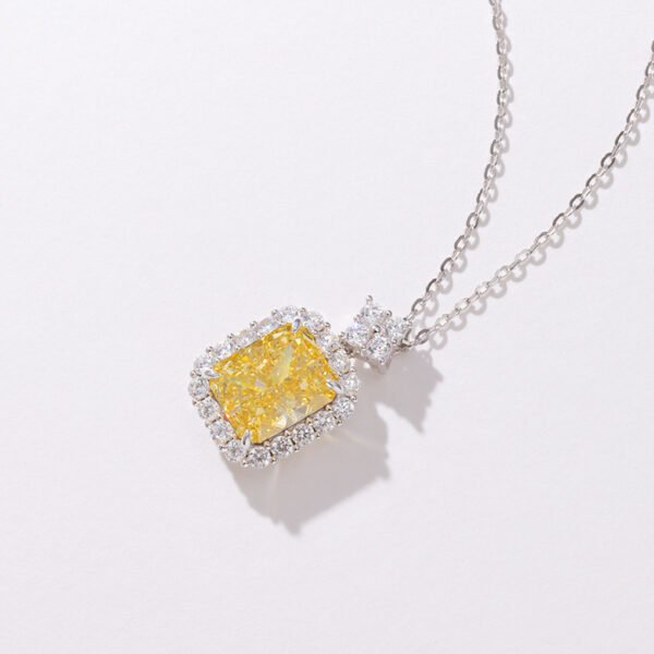 S925 Sterling Silver Imported Ice Flower Cut Necklace