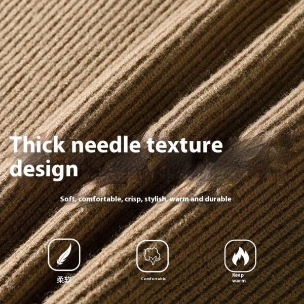 Thick Needle Heavy Texture Cardigan Sweater Autumn And Winter - Image 3
