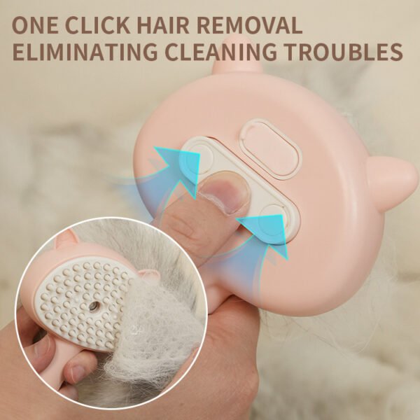 Rechargeable Cat & Dog Grooming Brush with Mist - Image 10