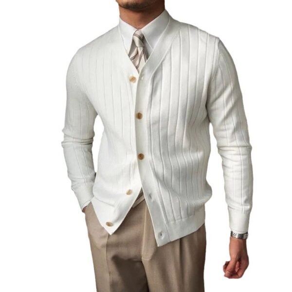 Autumn And Winter Knitting Cardigan Men - Image 5