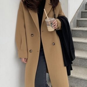 Mid-length Woolen Trench