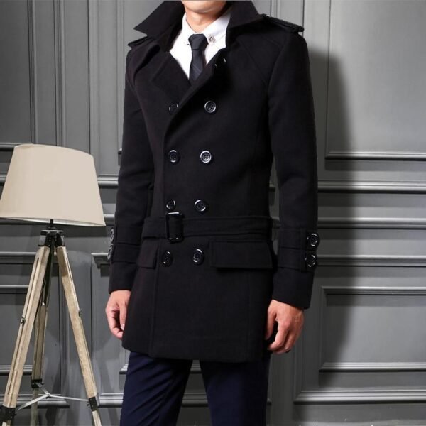 Men's Duster Slim Fit Korean Fashion - Image 3