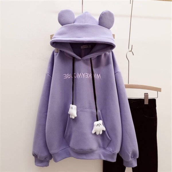 Women's Sweater Fleece-lined Thickening Embroidery - Image 4