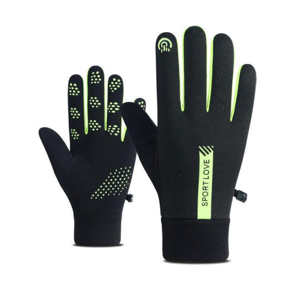 Winter Windproof And Cold Resistant Velvet Warm Touch Screen Anti Slip Gloves - Image 8