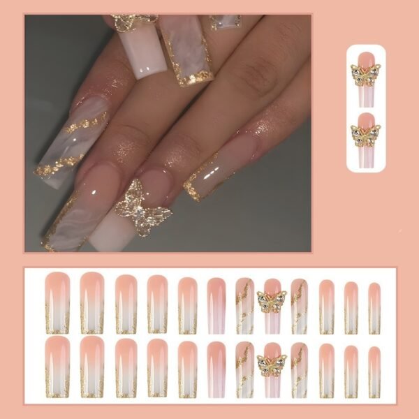 White French Butterfly Sweet Flowers Removable Wear Armor - Image 7