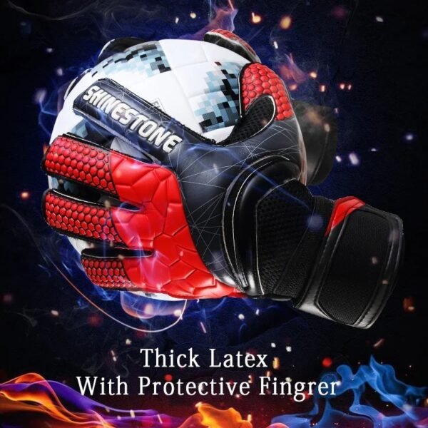 Children Harness Finger Guard Thickened Latex Goalkeeper Gloves - Image 2