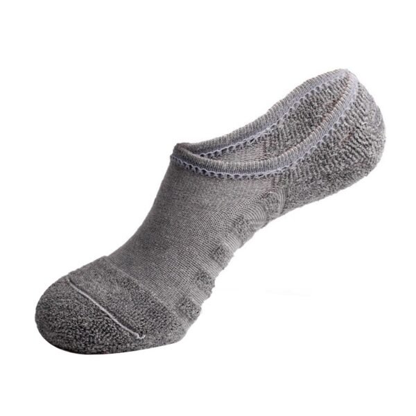 Towel Bottom Ankle Socks Solid Color Sports Leisure Invisible Terry Shallow Mouth - Image 4