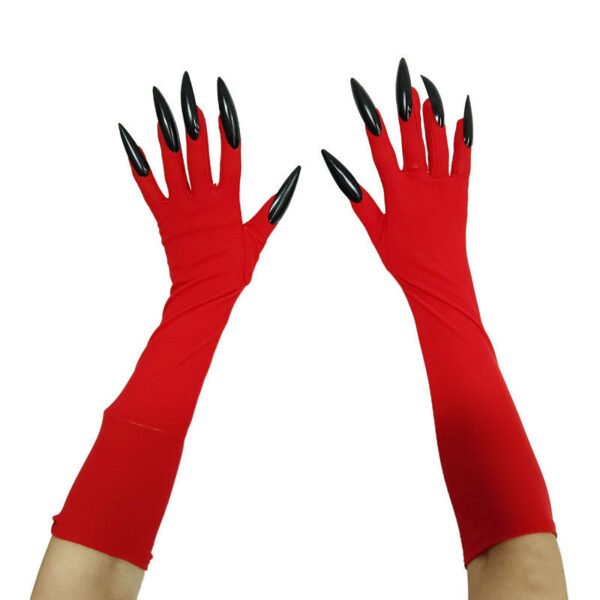 Halloween Long Nail Ghost Claw Gloves Long - Image 4