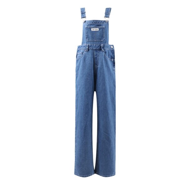 High Street Denim Suspender Pants Women's Summer - Image 5