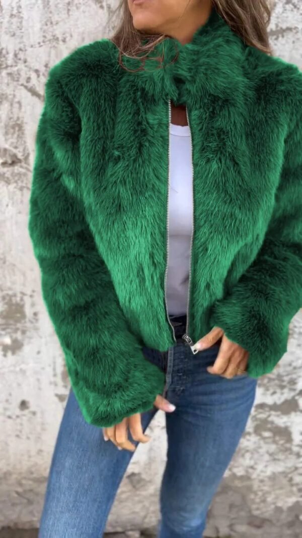 Plush Turtleneck Jacket - Image 10
