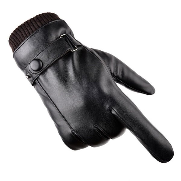 Autumn And Winter Warm Touch Screen Fleece-lined Thick Waterproof Gloves - Image 4