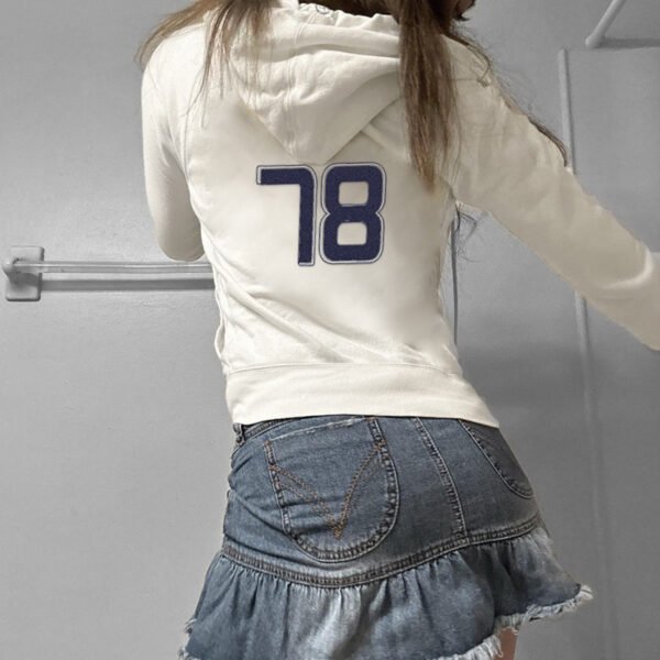 European And American Style Street Leisure Number Printed Hoodie - Image 4